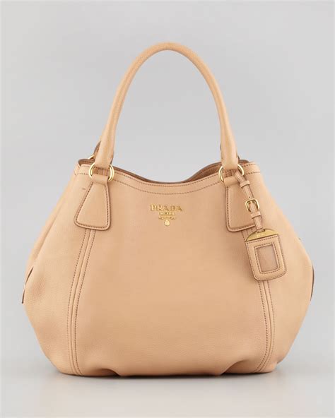 beige prada purse